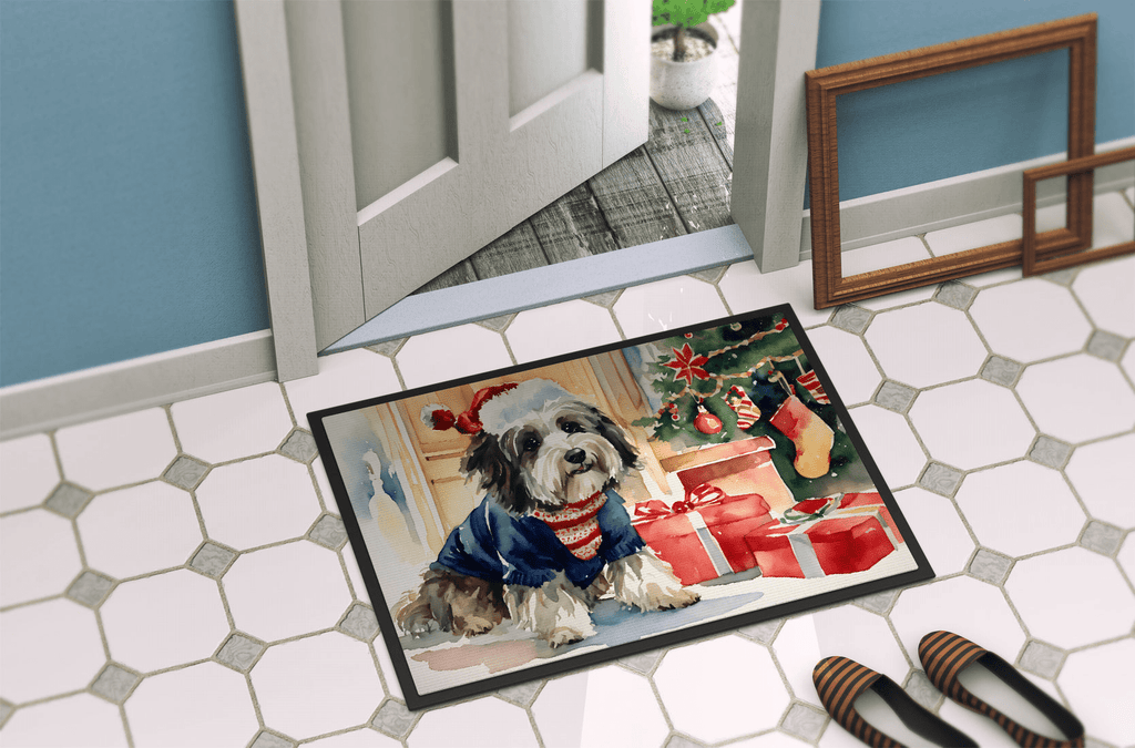 Glamorous Pups : Havanese Cozy Christmas Doormat