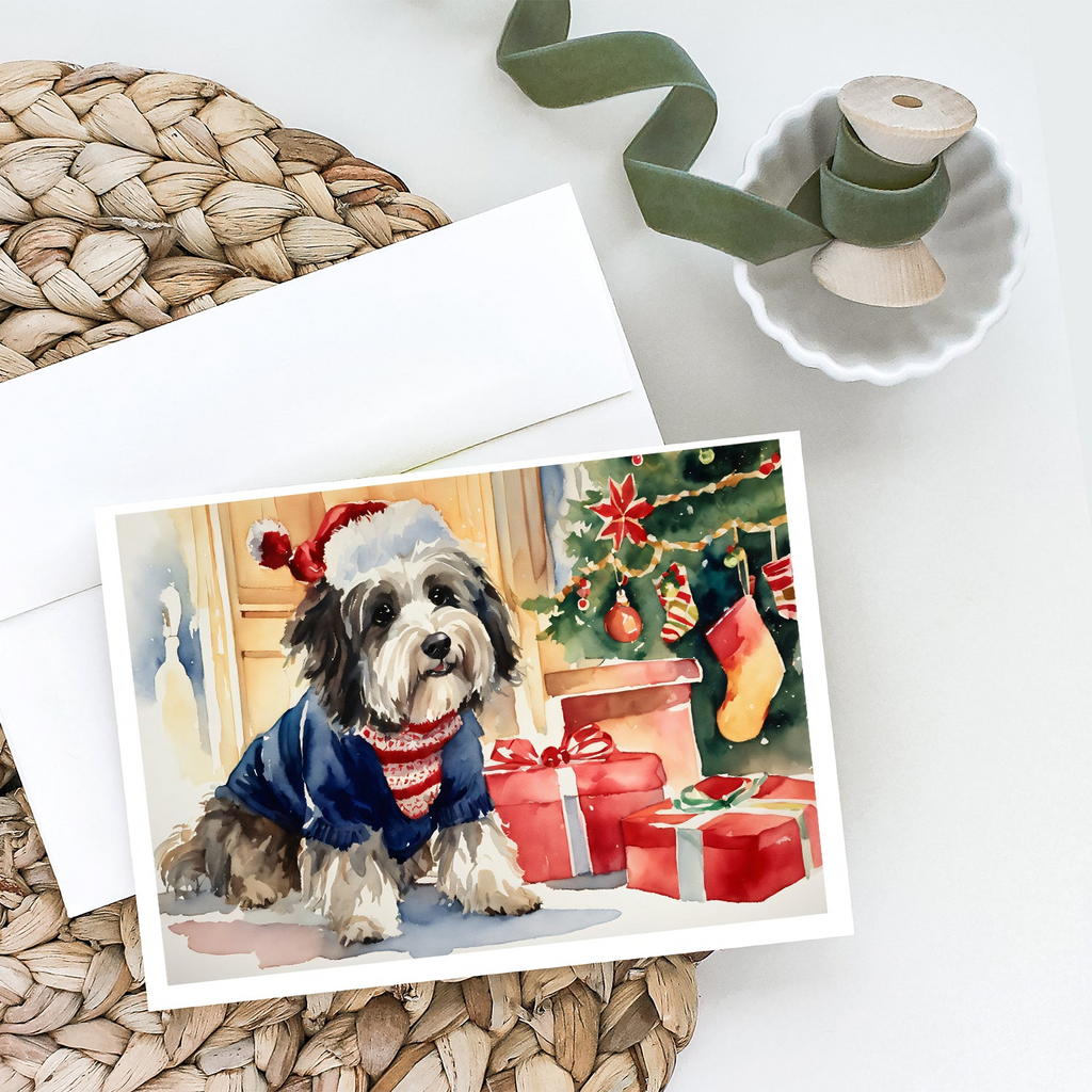 Glamorous Pups : Havanese Cozy Christmas Greeting Cards Pack of 8