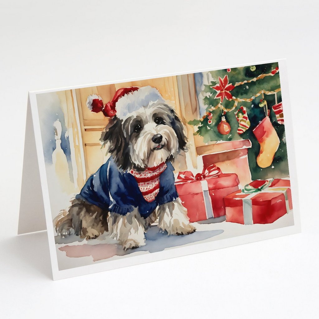 Glamorous Pups : Havanese Cozy Christmas Greeting Cards Pack of 8