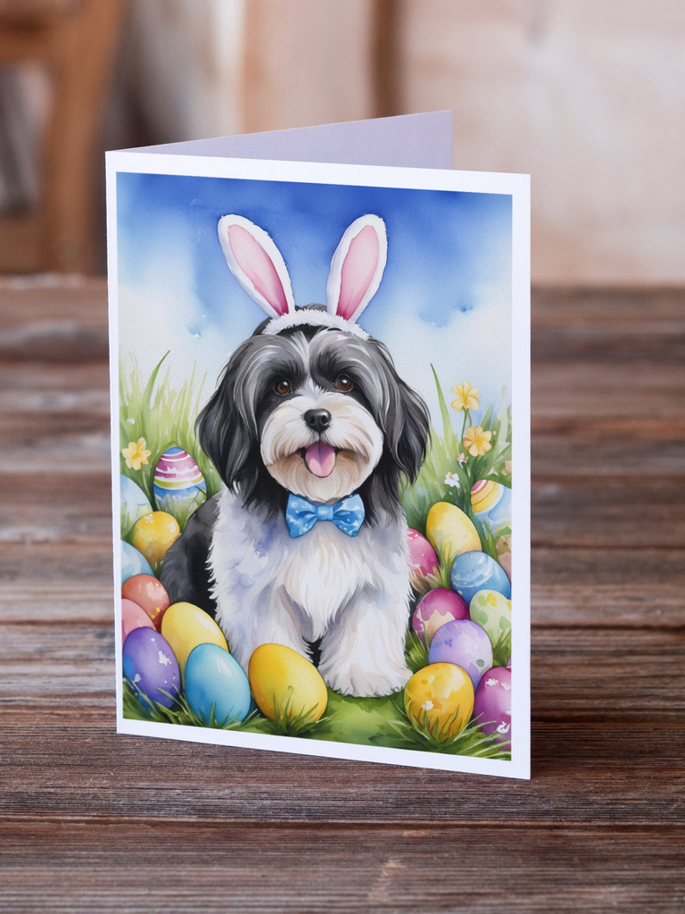 Glamorous Pups : Havanese Easter Egg Hunt Greeting Cards Pack of 8