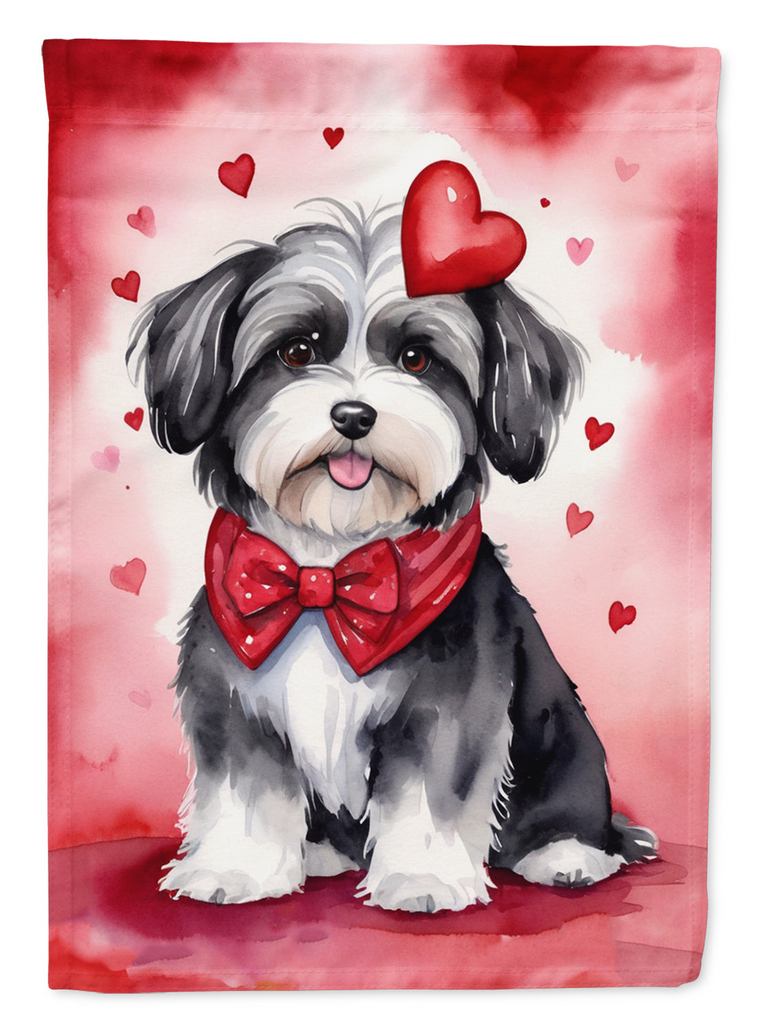 Glamorous Pups : Havanese My Valentine House Flag