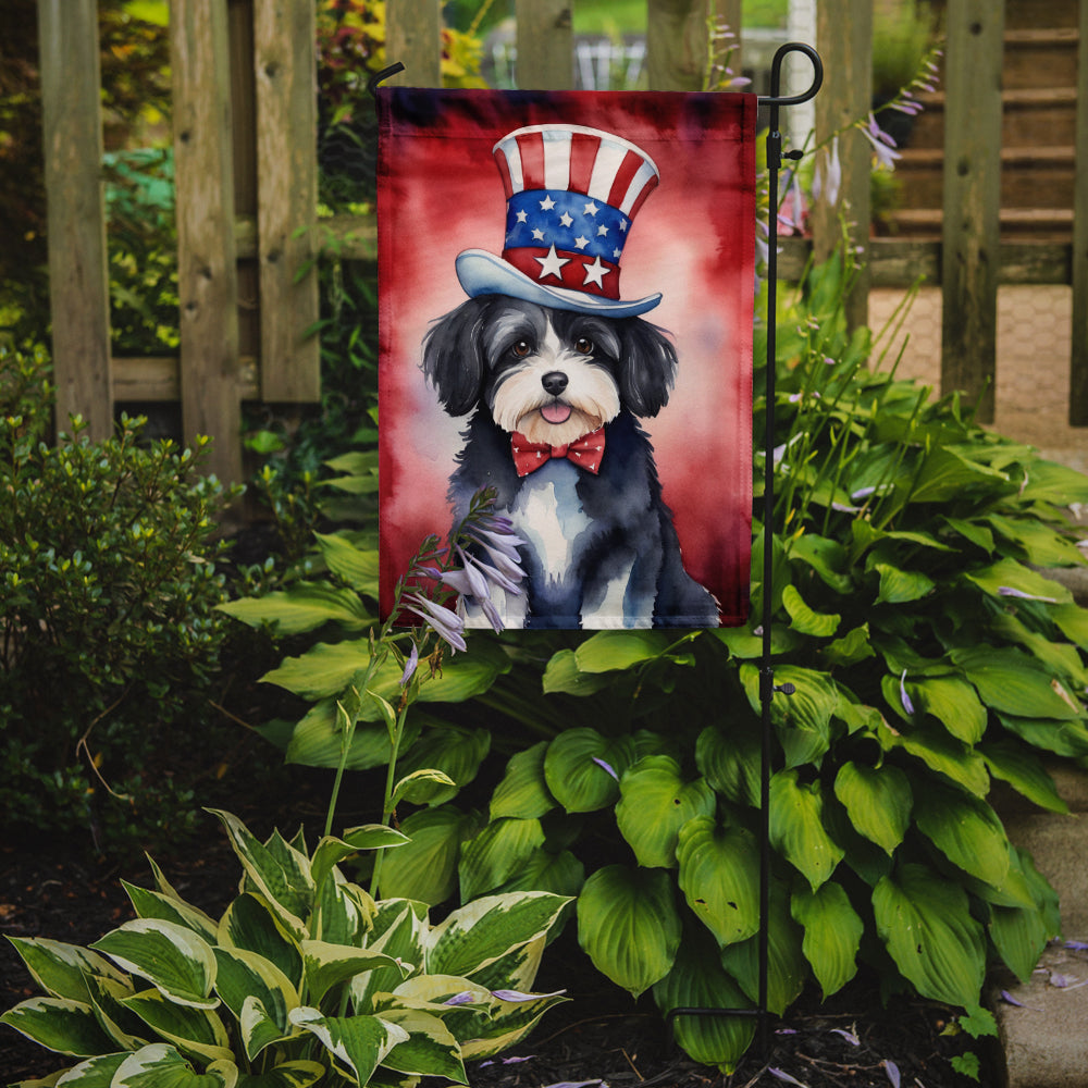 Glamorous Pups : Havanese Patriotic American Garden Flag