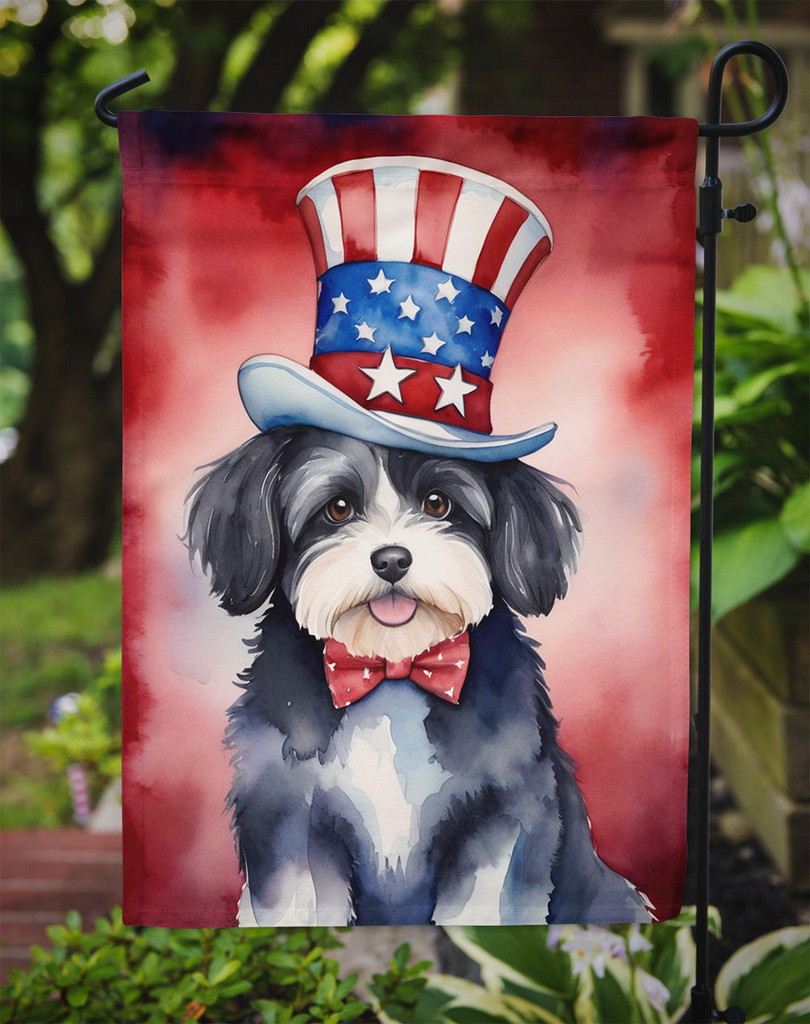 Glamorous Pups : Havanese Patriotic American Garden Flag