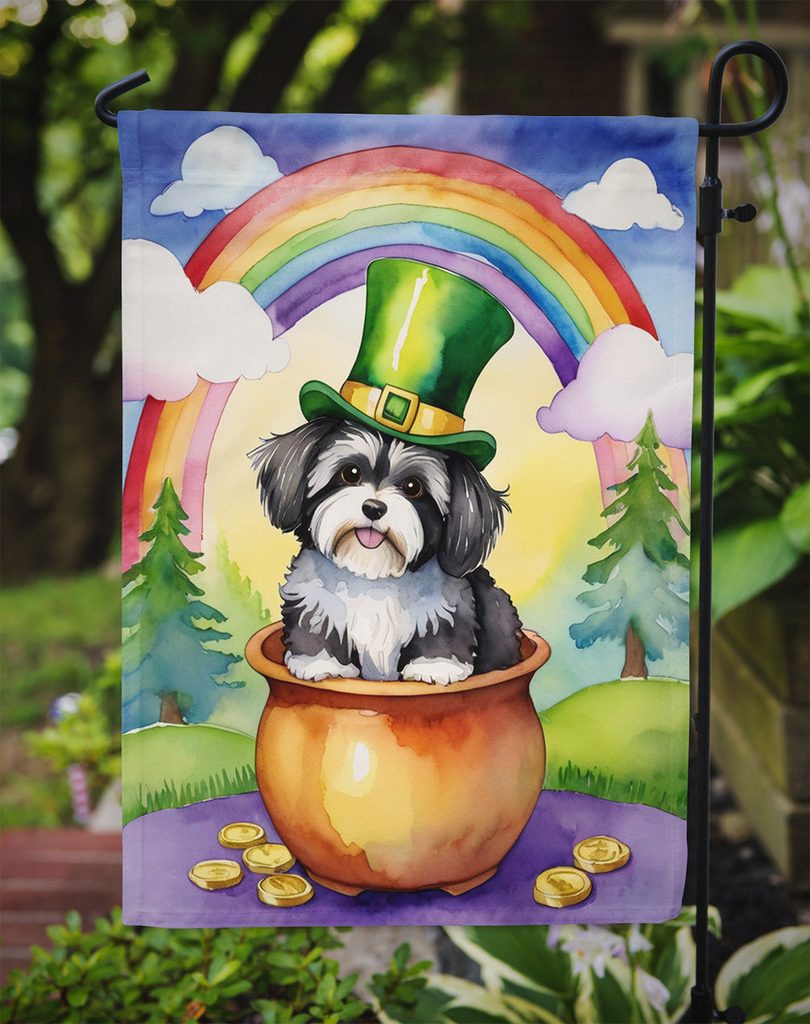 Glamorous Pups : Havanese St Patrick's Day Garden Flag