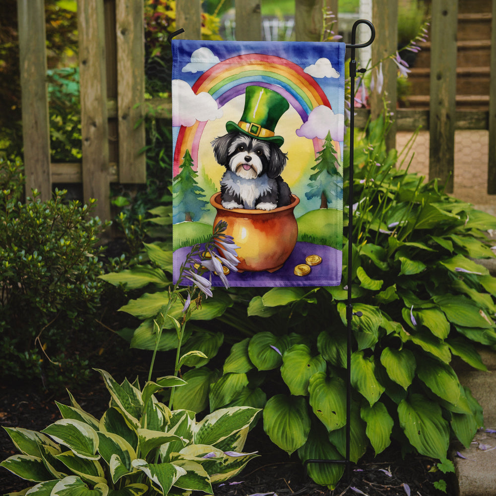 Glamorous Pups : Havanese St Patrick's Day Garden Flag