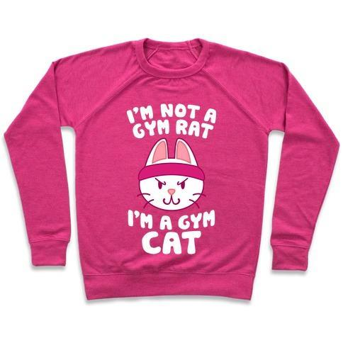 Glamorous Pups : I'M A GYM CAT CREWNECK SWEATSHIRT