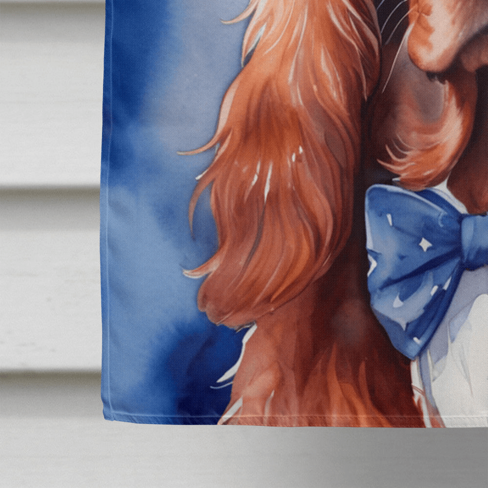 Glamorous Pups : Irish Setter Patriotic American House Flag