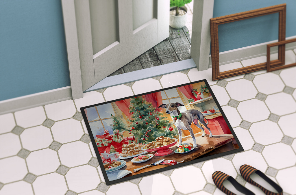 Glamorous Pups : Italian Greyhound Christmas Cookies Doormat