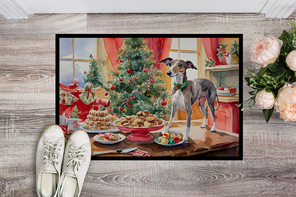Glamorous Pups : Italian Greyhound Christmas Cookies Doormat
