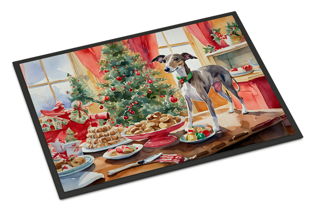 Glamorous Pups : Italian Greyhound Christmas Cookies Doormat