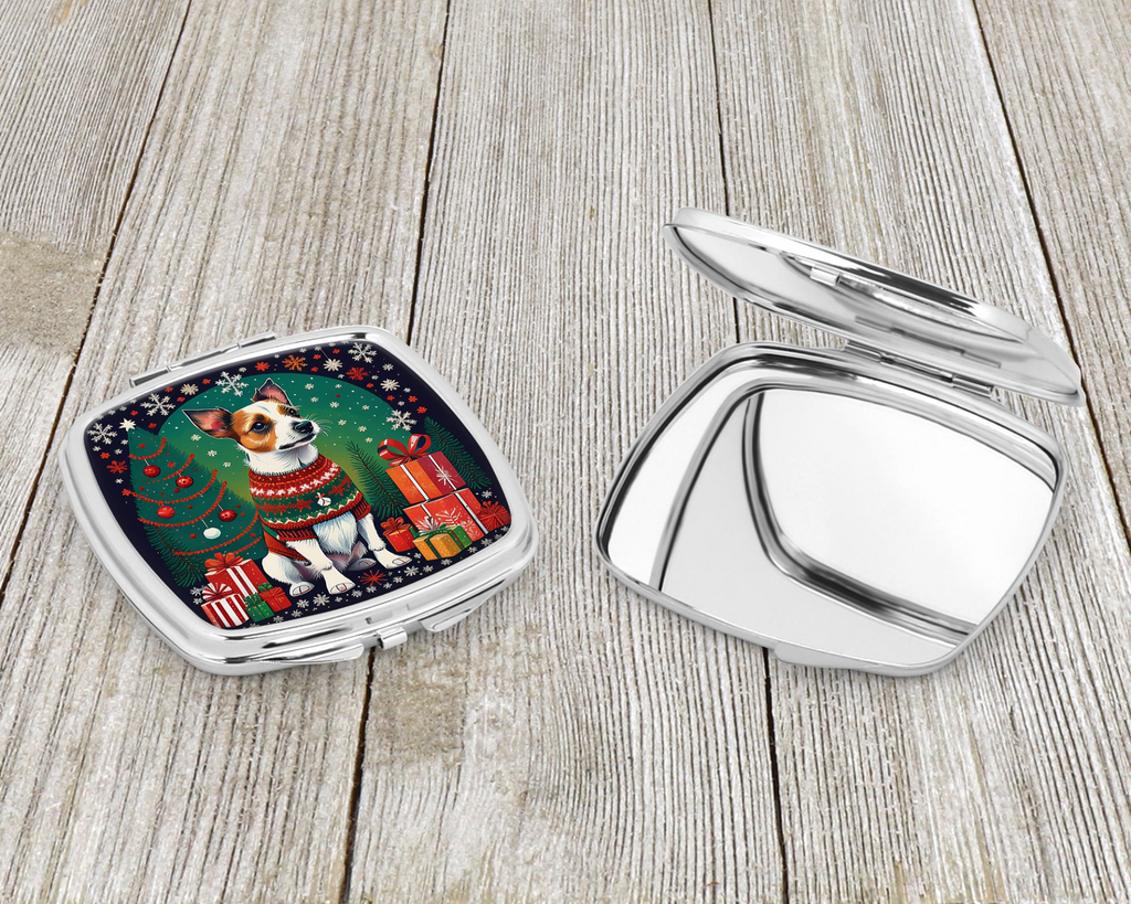 Glamorous Pups : Jack Russell Terrier Christmas Compact Mirror