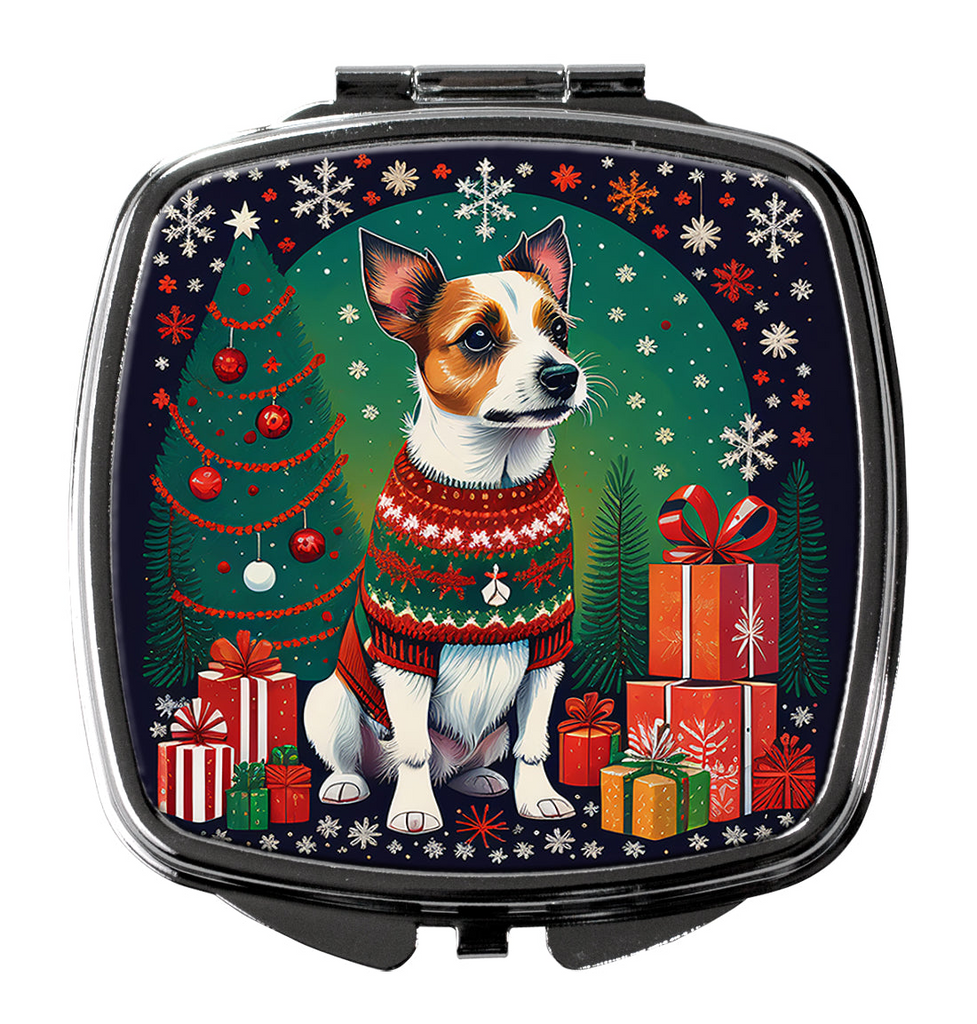 Glamorous Pups : Jack Russell Terrier Christmas Compact Mirror
