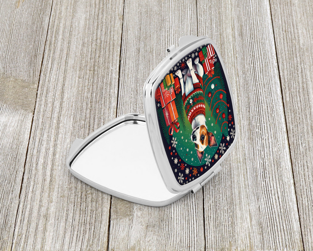 Glamorous Pups : Jack Russell Terrier Christmas Compact Mirror
