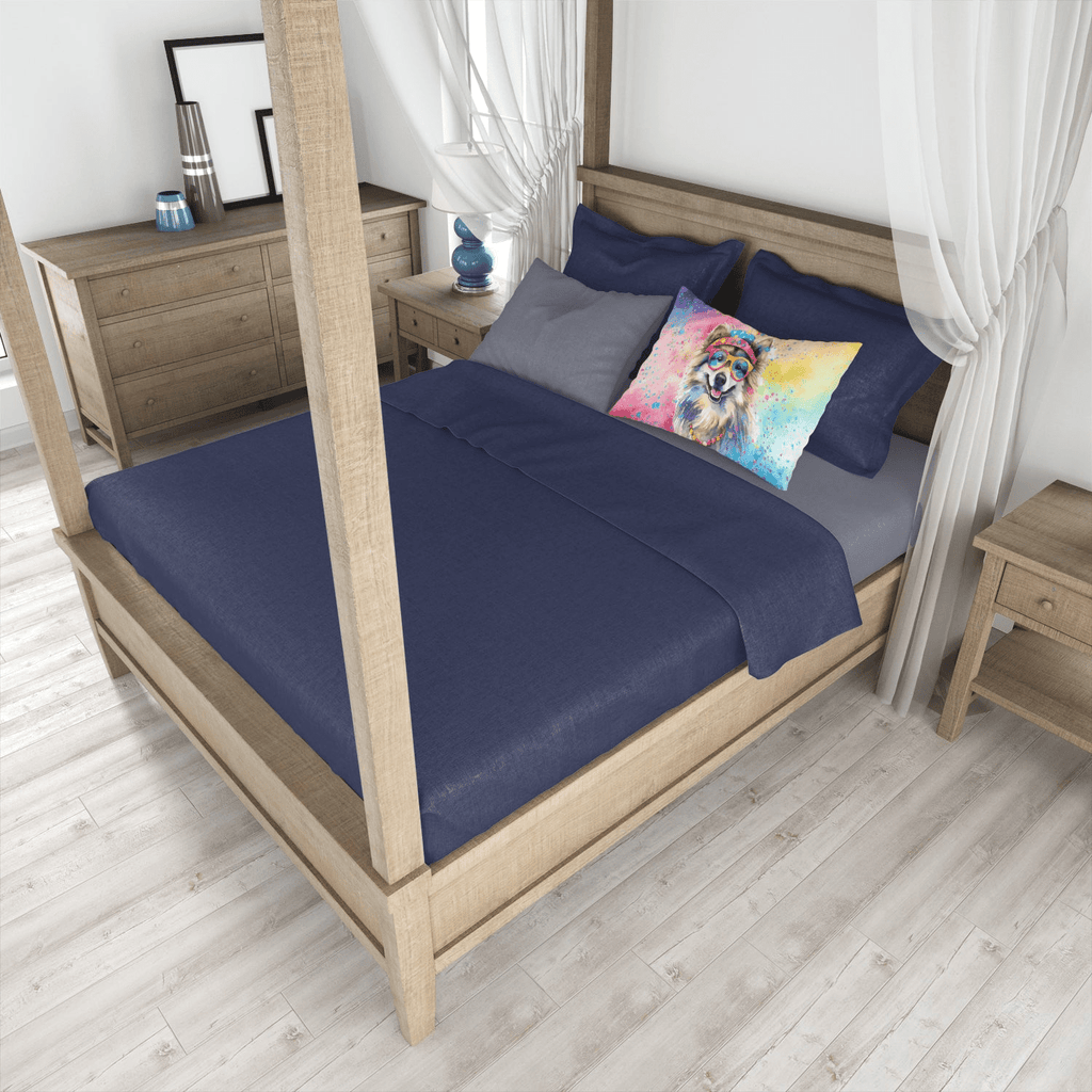 Glamorous Pups : Keeshond Hippie Dawg Standard Pillowcase
