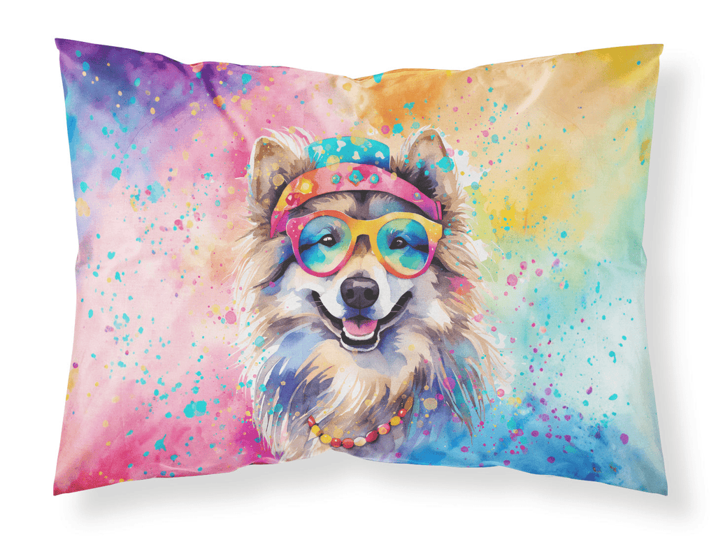 Glamorous Pups : Keeshond Hippie Dawg Standard Pillowcase
