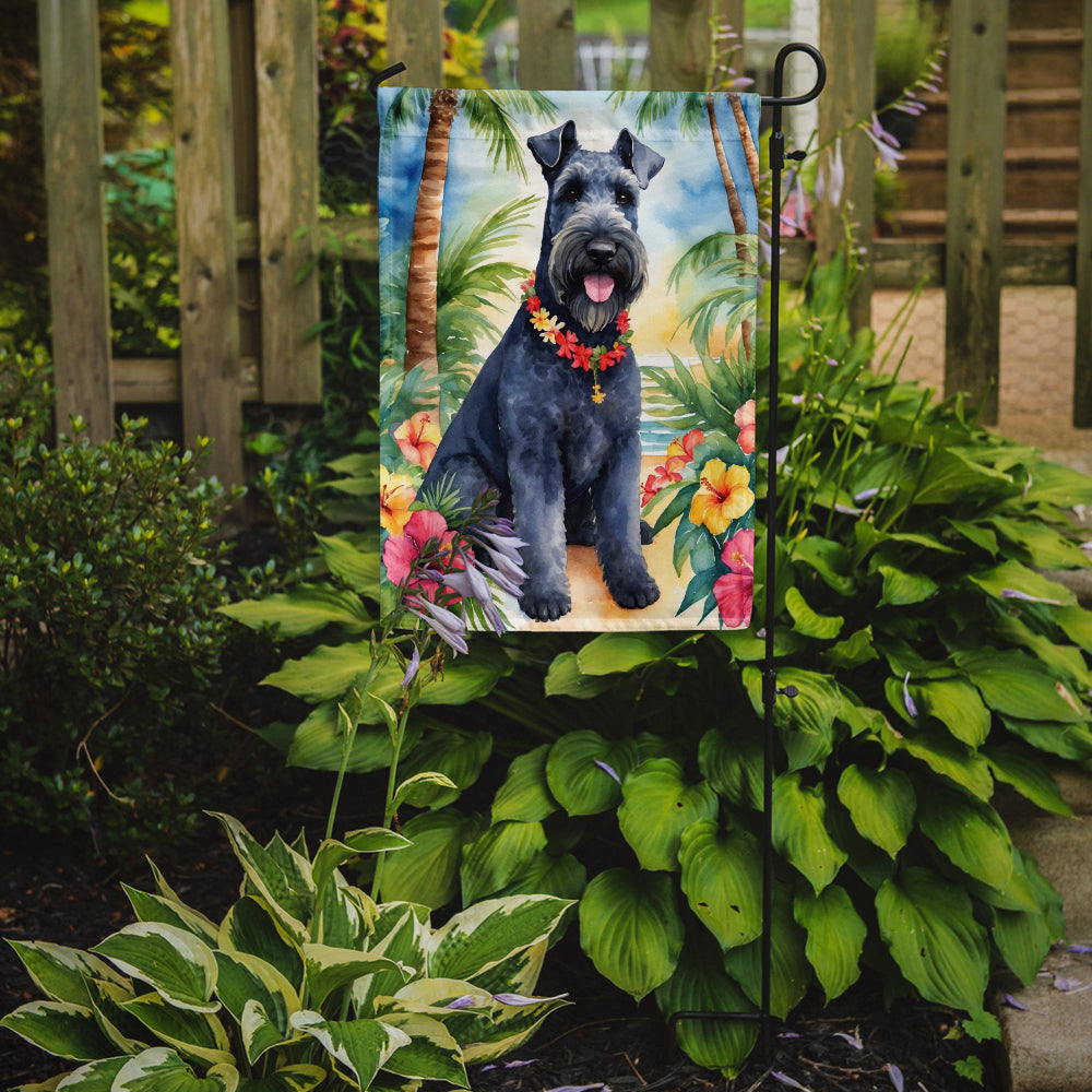 Glamorous Pups : Kerry Blue Terrier Luau Garden Flag