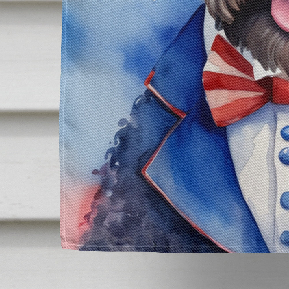 Glamorous Pups : Kerry Blue Terrier Patriotic American House Flag