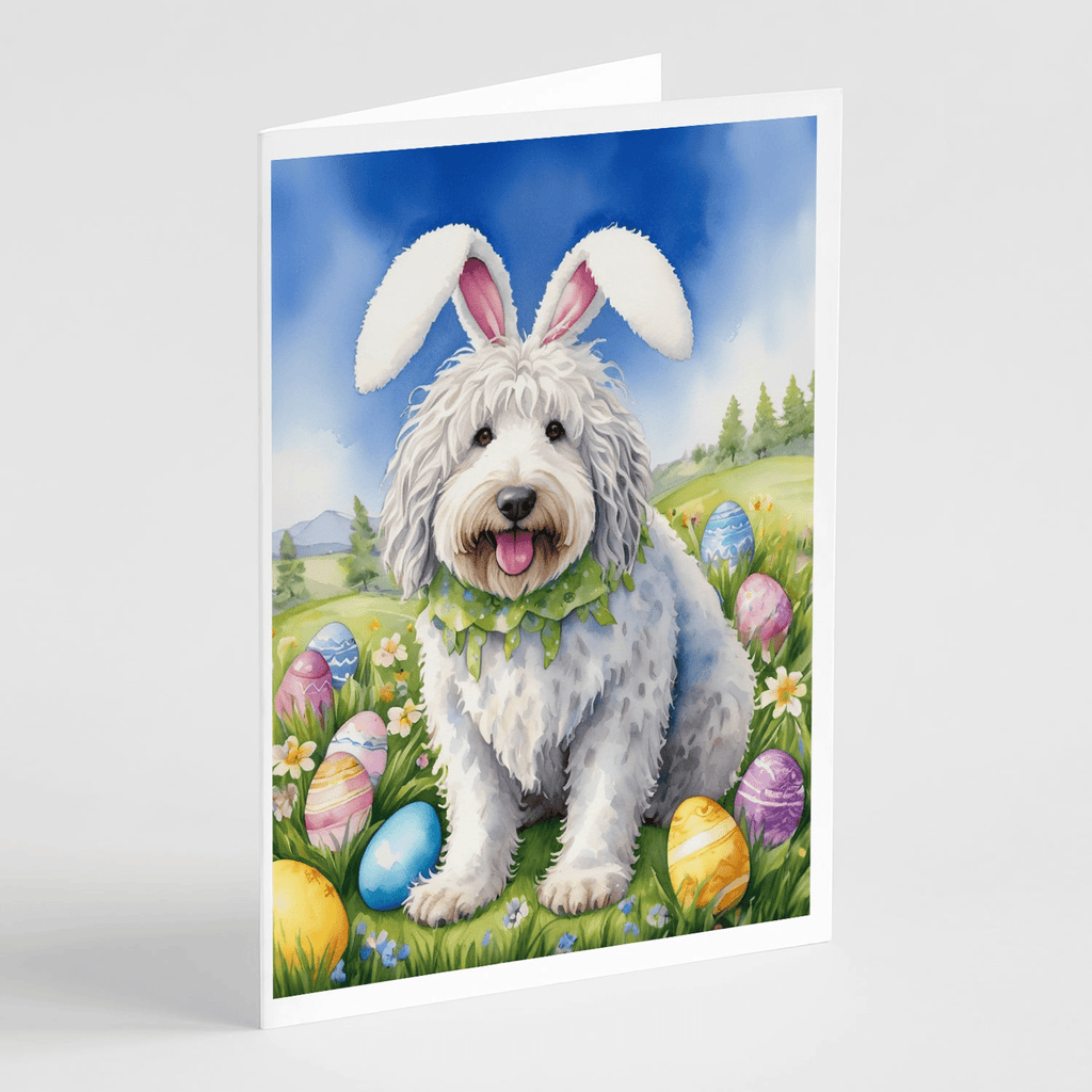 Glamorous Pups : Komondor Easter Egg Hunt Greeting Cards Pack of 8