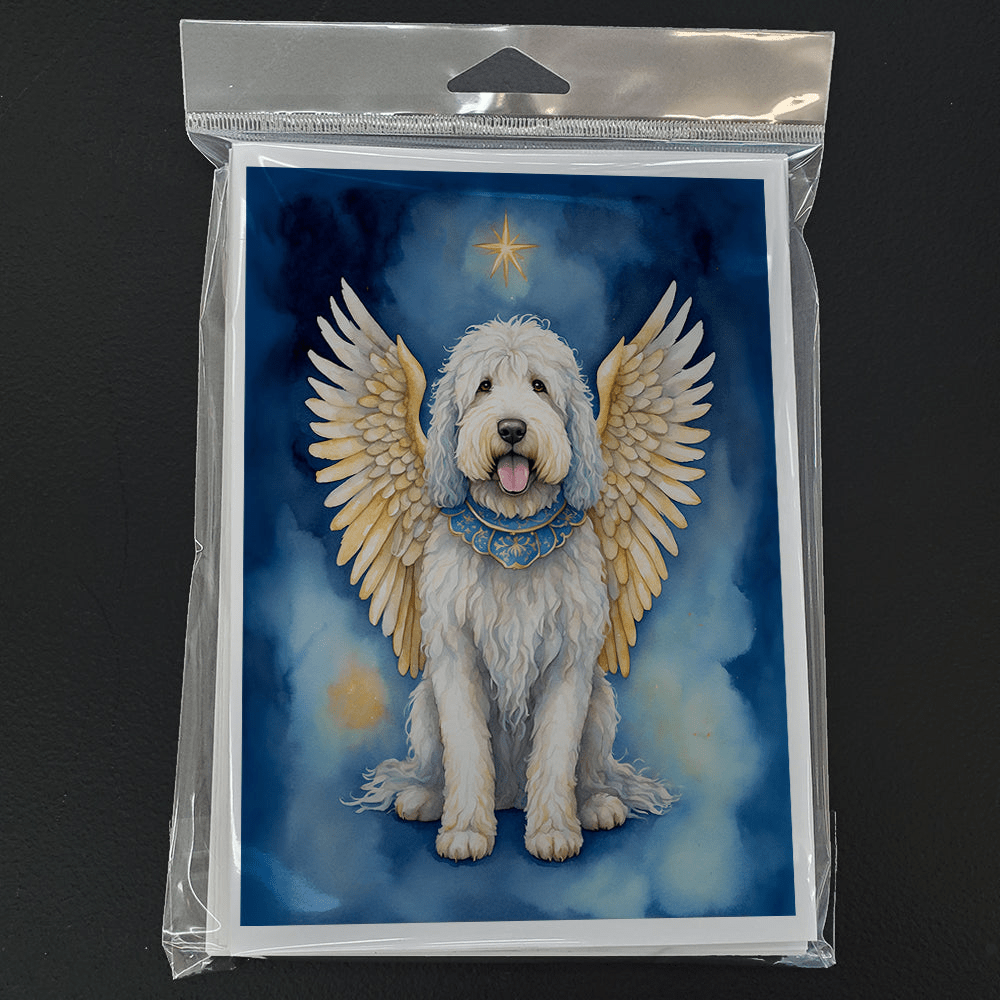 Glamorous Pups : Komondor My Angel Greeting Cards Pack of 8