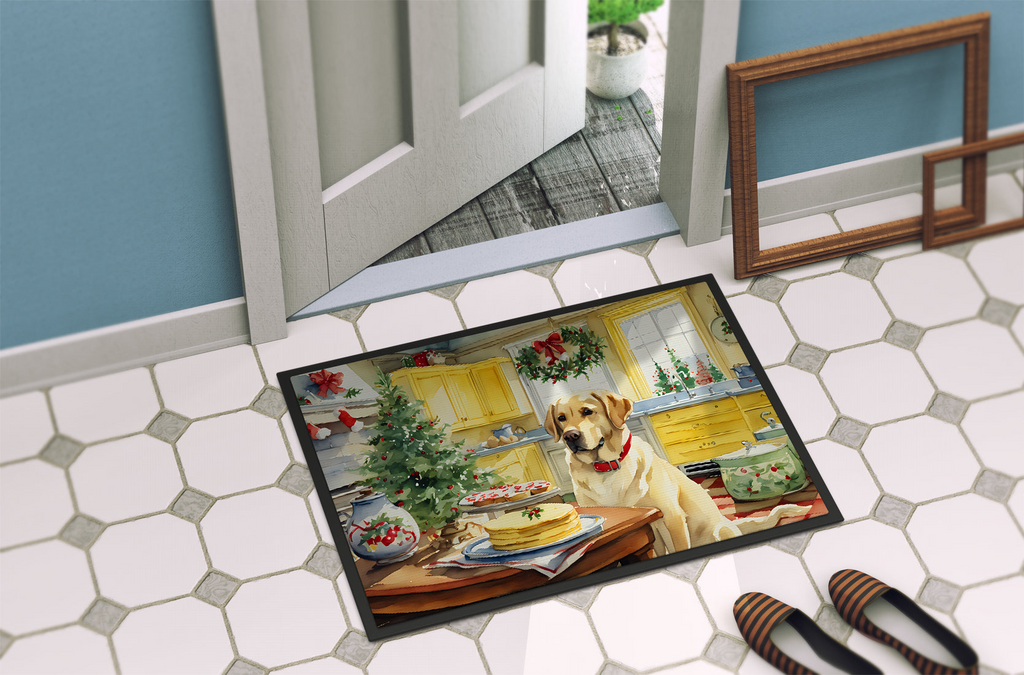 Glamorous Pups : Labrador Retriever Christmas Cookies Doormat