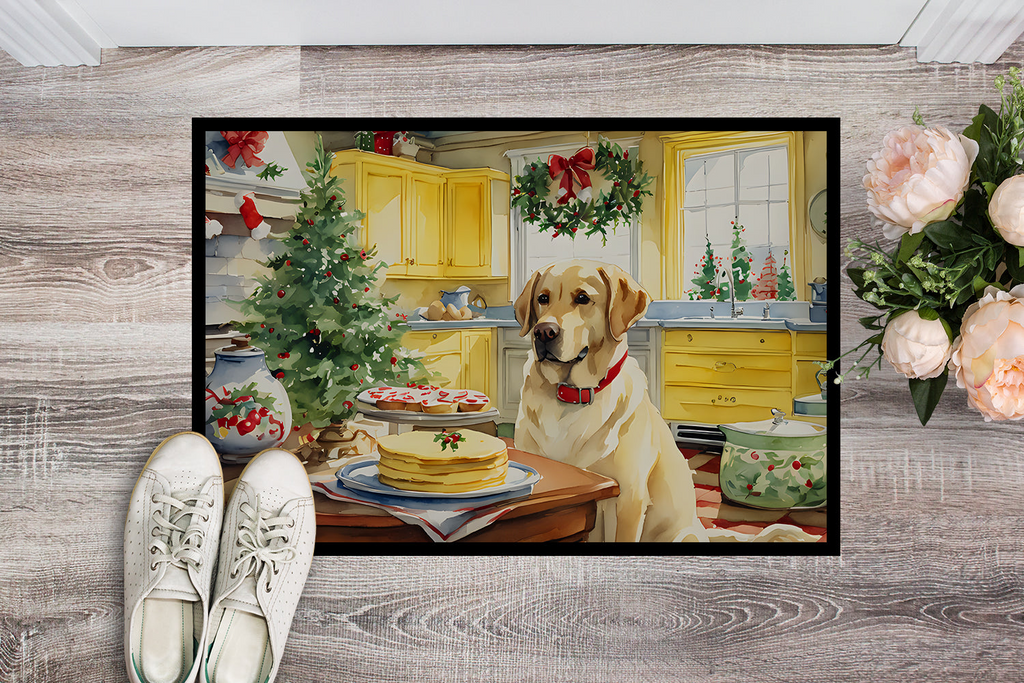 Glamorous Pups : Labrador Retriever Christmas Cookies Doormat