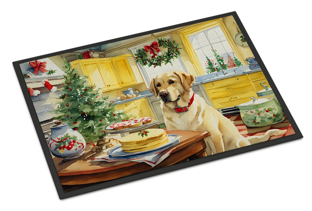 Glamorous Pups : Labrador Retriever Christmas Cookies Doormat