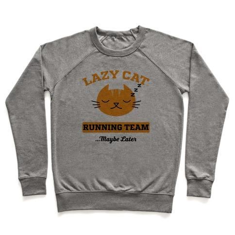 Glamorous Pups : LAZY CAT RUNNING TEAM CREWNECK SWEATSHIRT