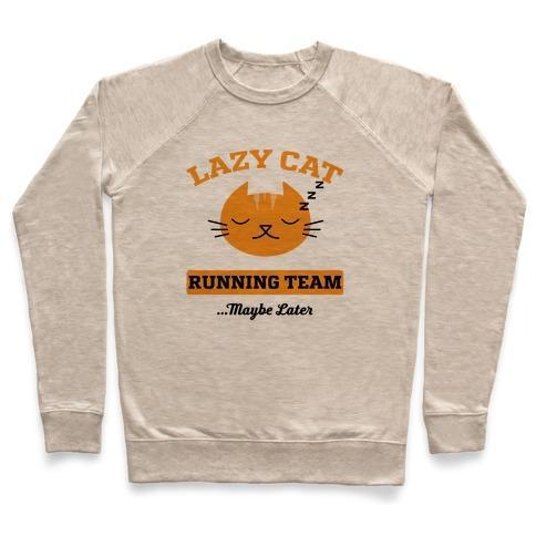 Glamorous Pups : LAZY CAT RUNNING TEAM CREWNECK SWEATSHIRT