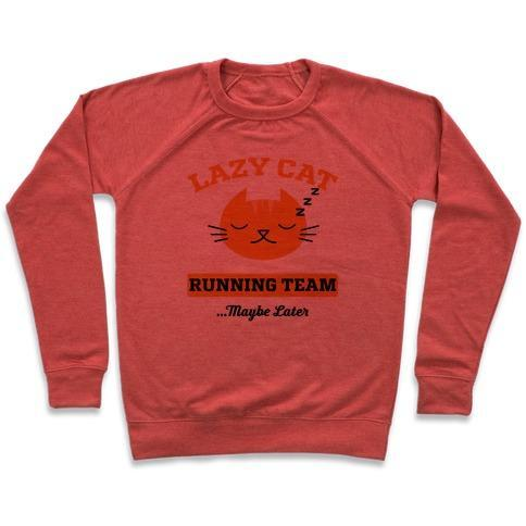 Glamorous Pups : LAZY CAT RUNNING TEAM CREWNECK SWEATSHIRT