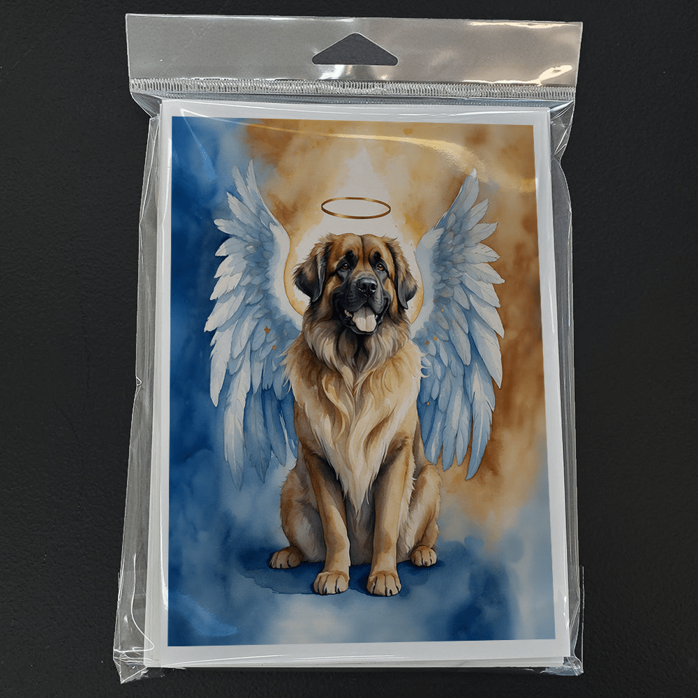Glamorous Pups : Leonberger My Angel Greeting Cards Pack of 8