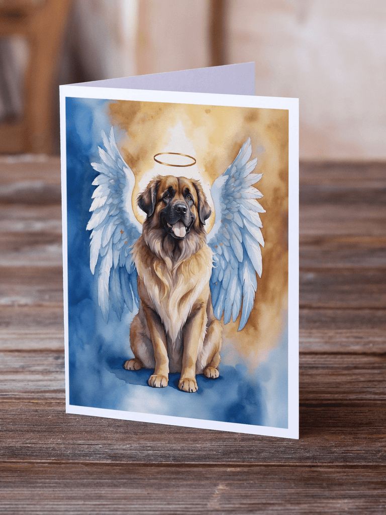 Glamorous Pups : Leonberger My Angel Greeting Cards Pack of 8