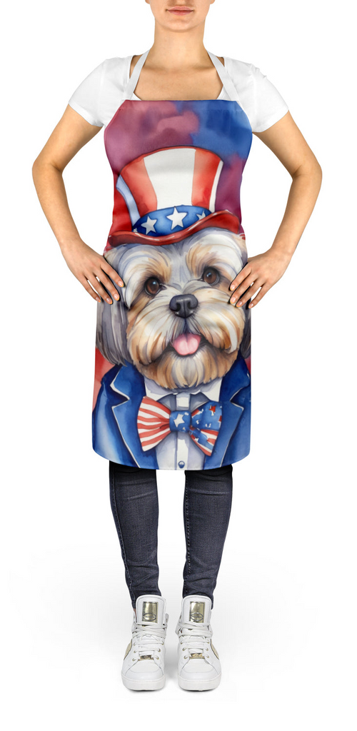 Glamorous Pups : Lhasa Apso Patriotic American Apron