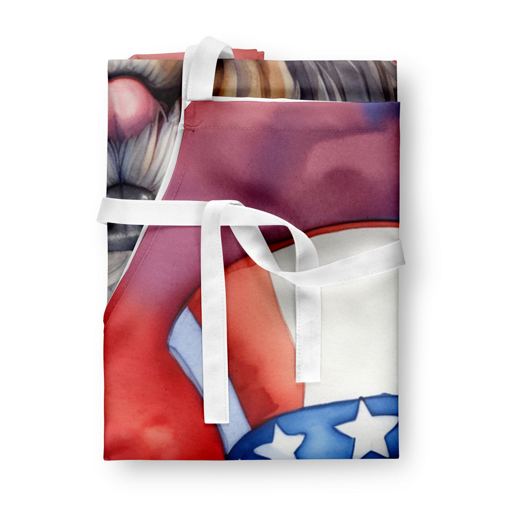 Glamorous Pups : Lhasa Apso Patriotic American Apron