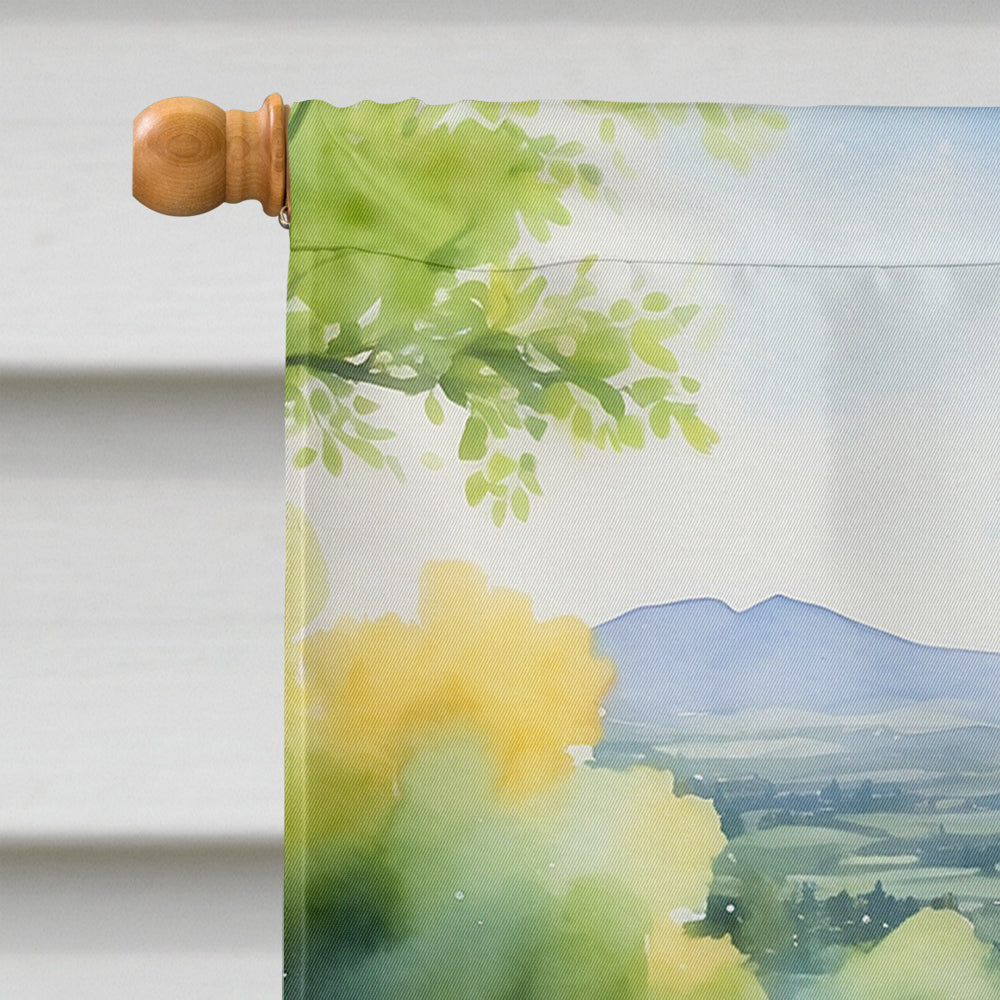 Glamorous Pups : Lhasa Apso Spring Path House Flag