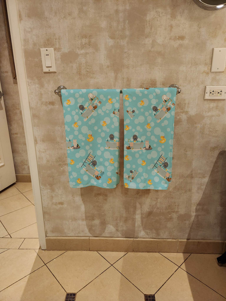 Glamorous Pups : Longhair Blue and Tan Dachshund Bath Towel Large