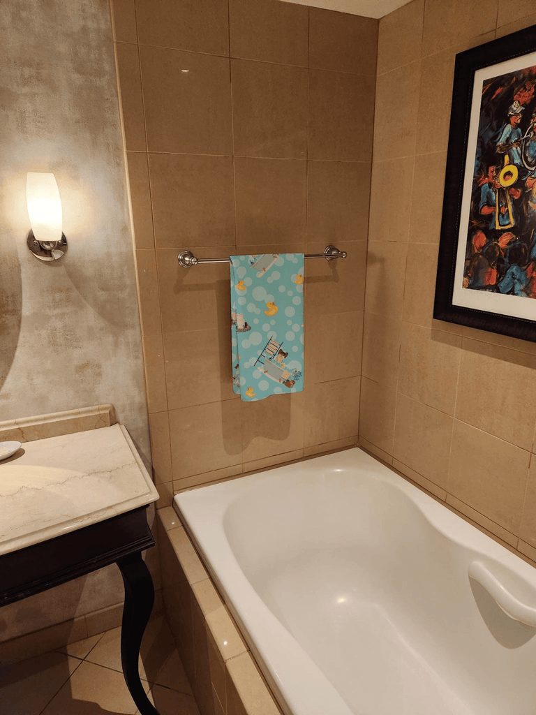 Glamorous Pups : Longhaired Black and Red Chihuahua Bath Towel Large