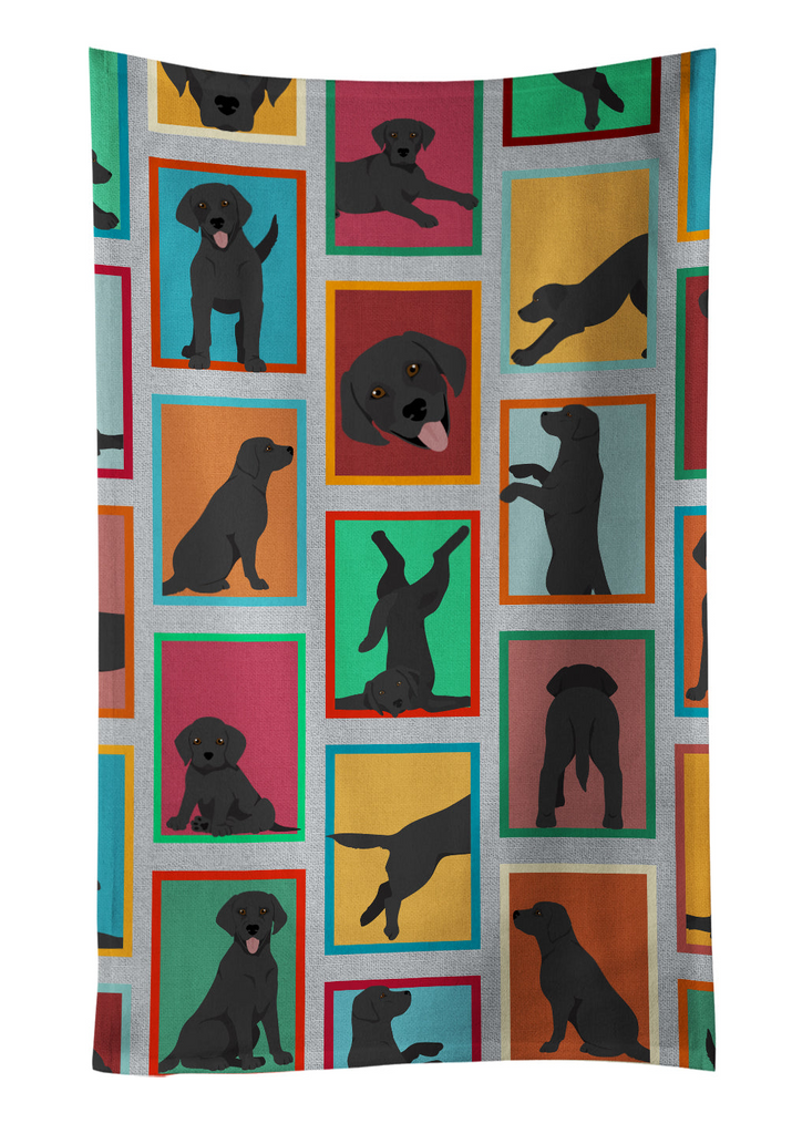 Glamorous Pups : Lots of Black Labrador Retriever Kitchen Towel