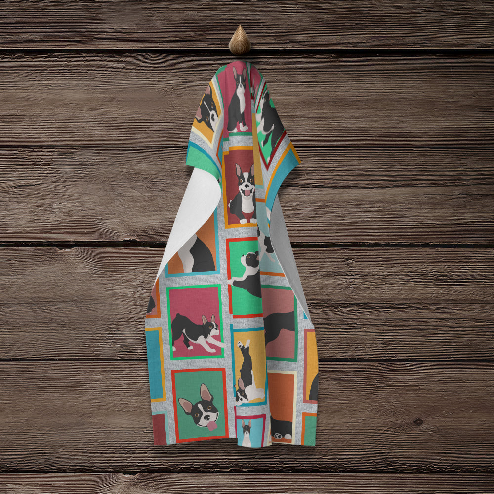 Glamorous Pups : Lots of Boston Terrier Kitchen Towel