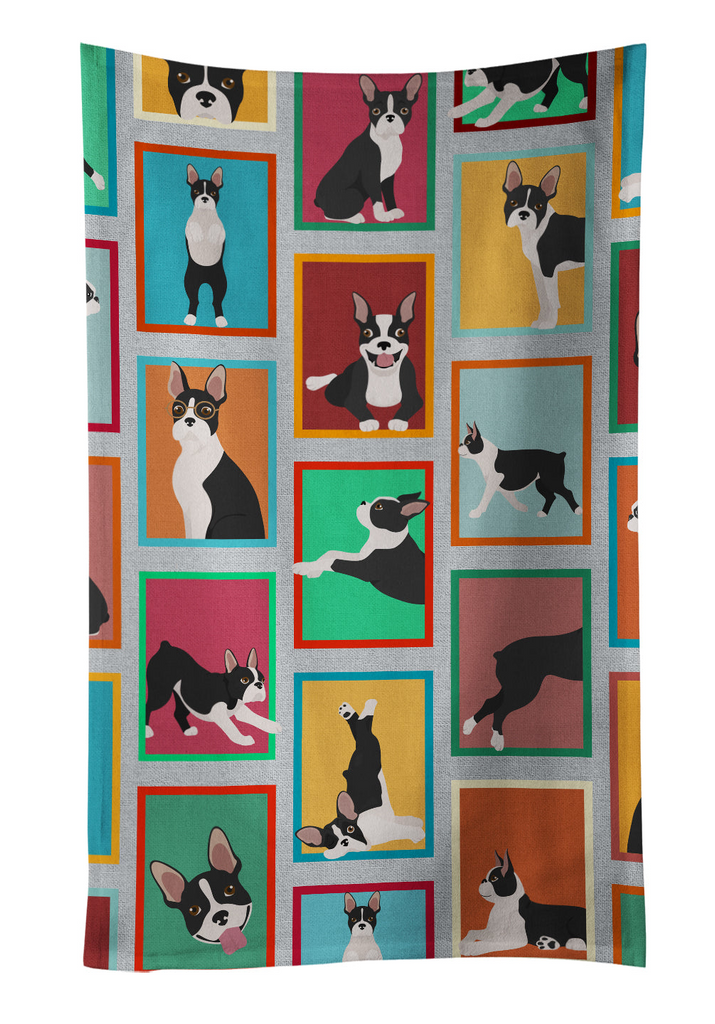 Glamorous Pups : Lots of Boston Terrier Kitchen Towel