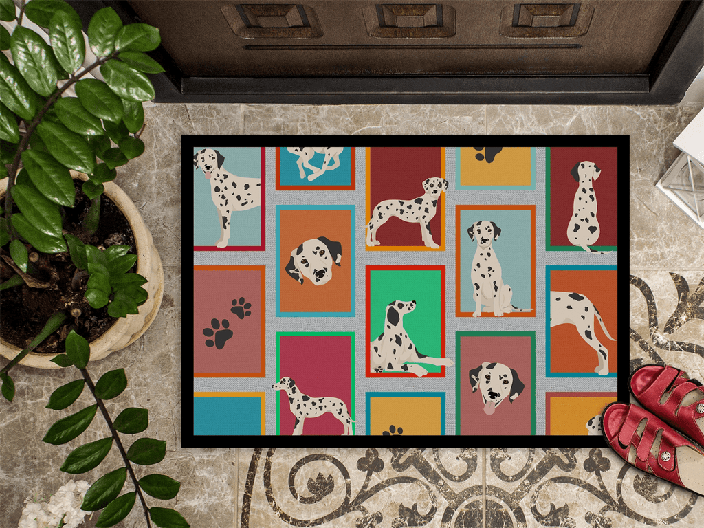 Glamorous Pups : Lots of Dalmatian Doormat