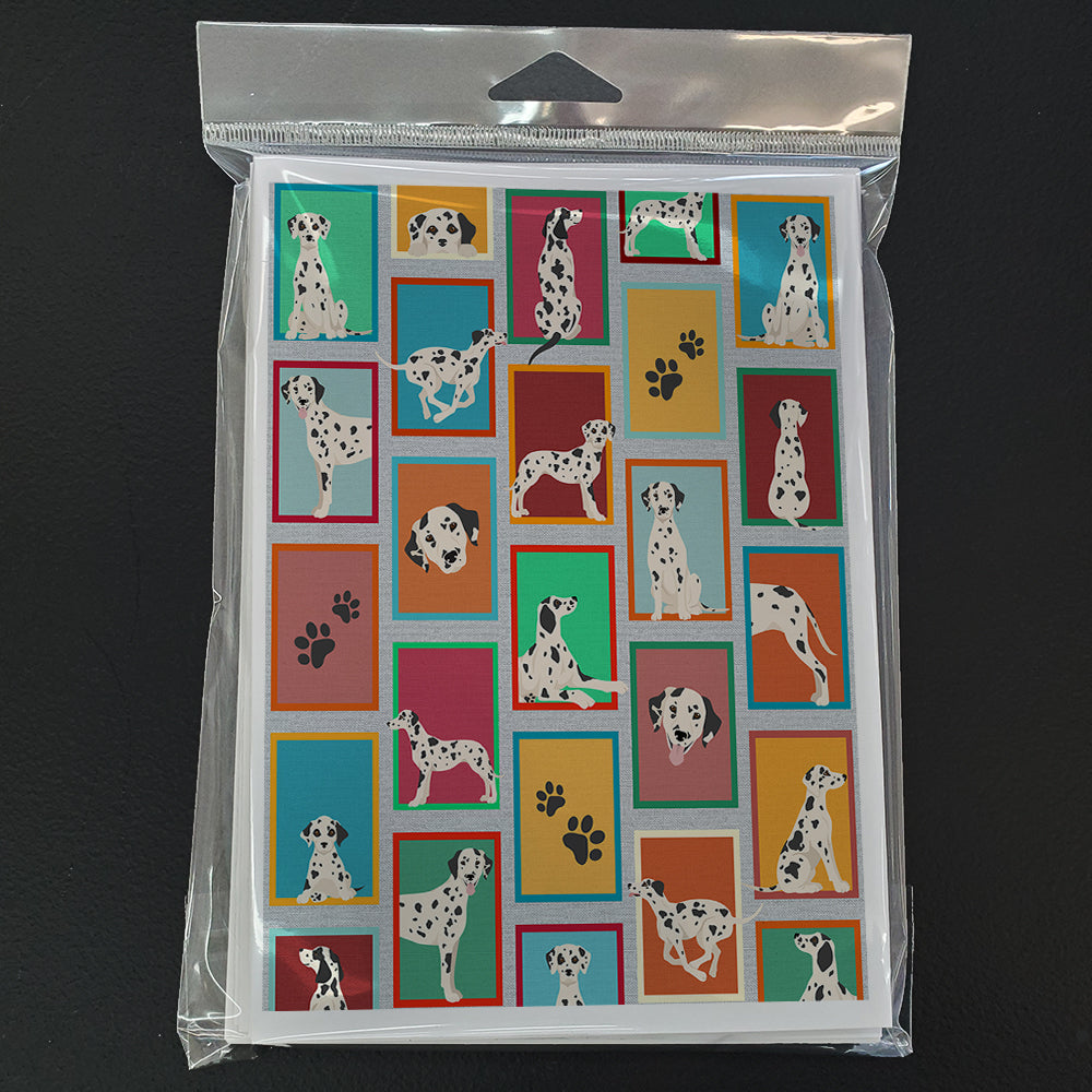 Glamorous Pups : Lots of Dalmatian Greeting Cards Pack of 8