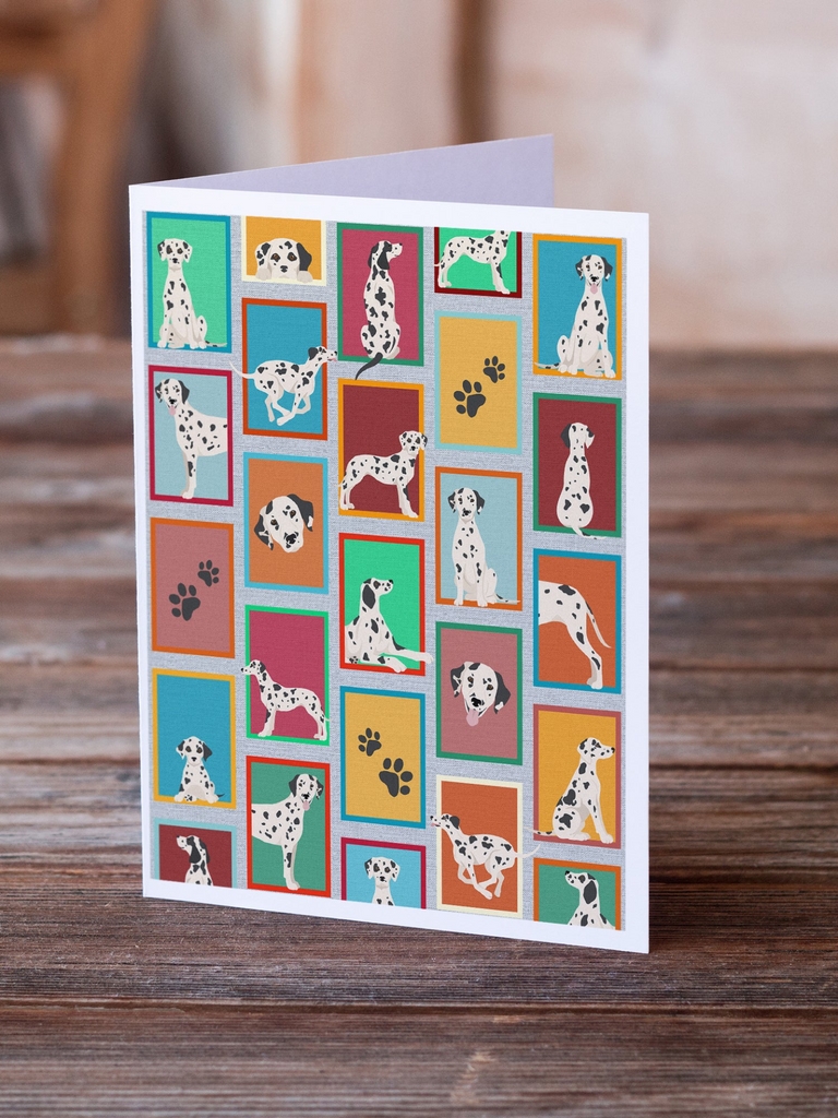 Glamorous Pups : Lots of Dalmatian Greeting Cards Pack of 8