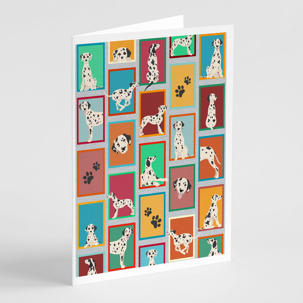 Glamorous Pups : Lots of Dalmatian Greeting Cards Pack of 8