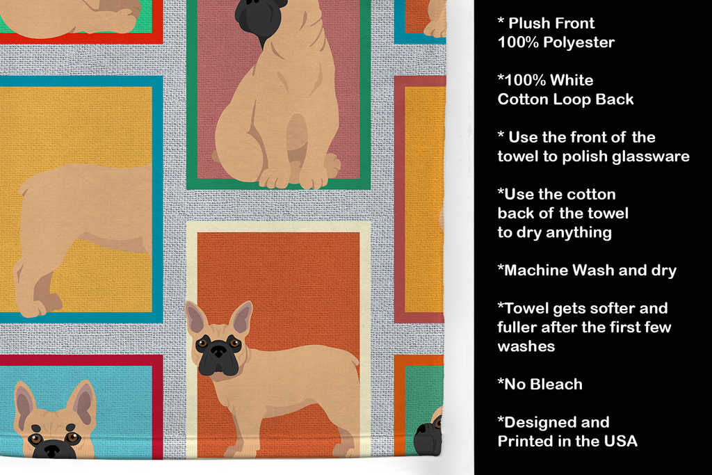 Glamorous Pups : Lots of Fawn French Bulldog Kitchen Towel