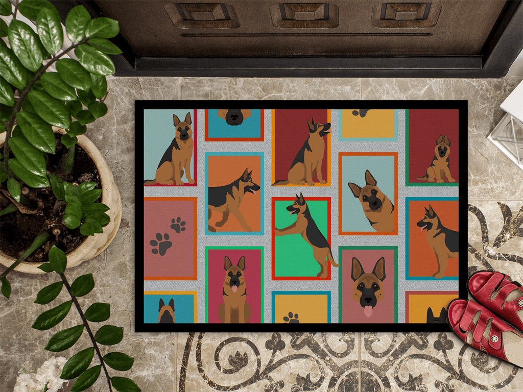Glamorous Pups : Lots of German Shepherd Doormat