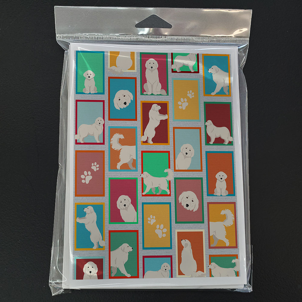 Glamorous Pups : Lots of Great Pyrenees Greeting Cards Pack of 8
