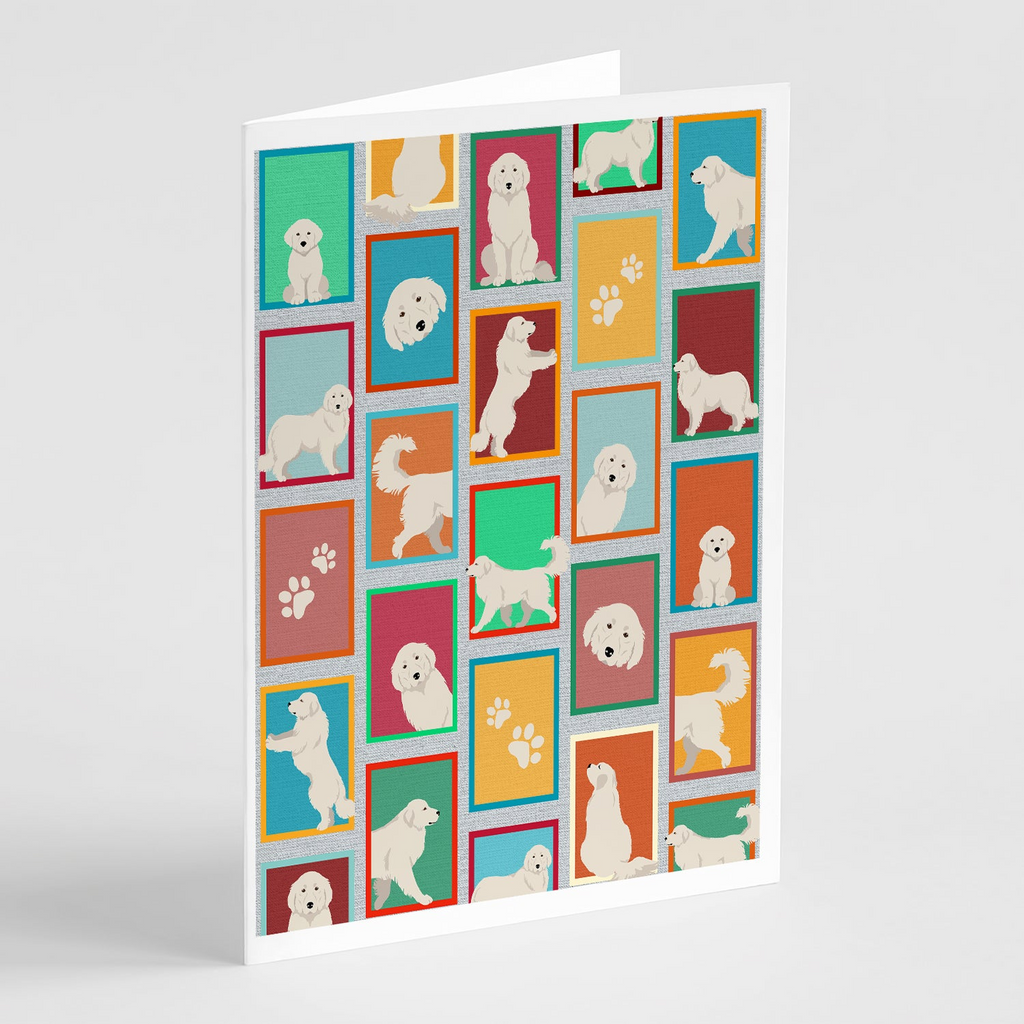 Glamorous Pups : Lots of Great Pyrenees Greeting Cards Pack of 8