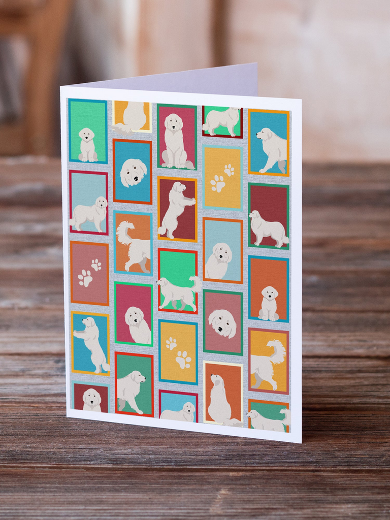Glamorous Pups : Lots of Great Pyrenees Greeting Cards Pack of 8