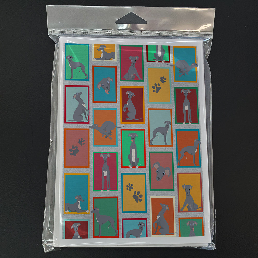 Glamorous Pups : Lots of Italian Greyhound Greeting Cards Pack of 8