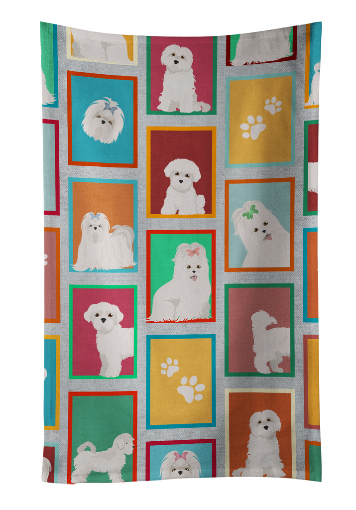 Glamorous Pups : Lots of Maltese Kitchen Towel